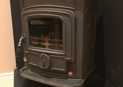 Free Standing Corner Mulberry Stove by PJ Firman